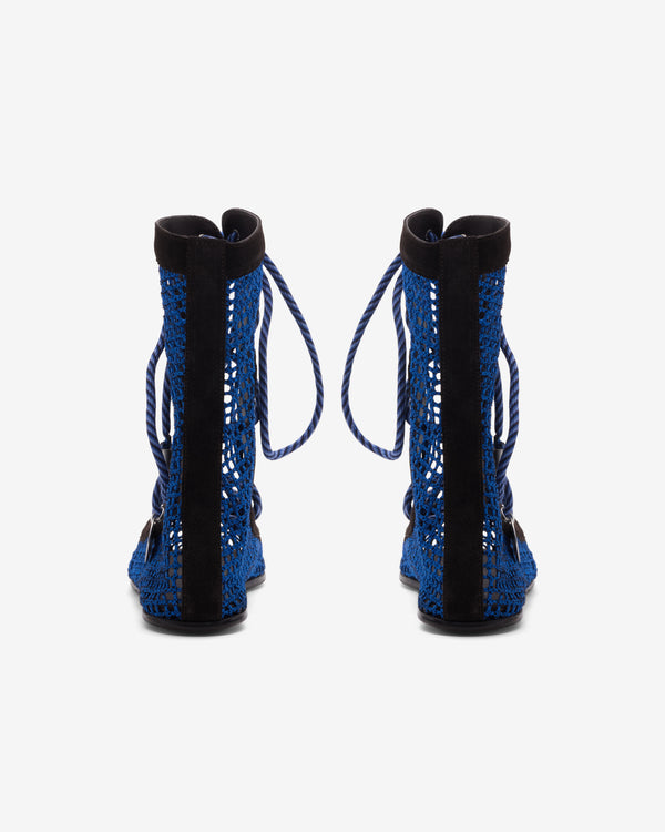 Kiko Kostadinov - Women's Reticella Lace Up Boot - (Sapphire)