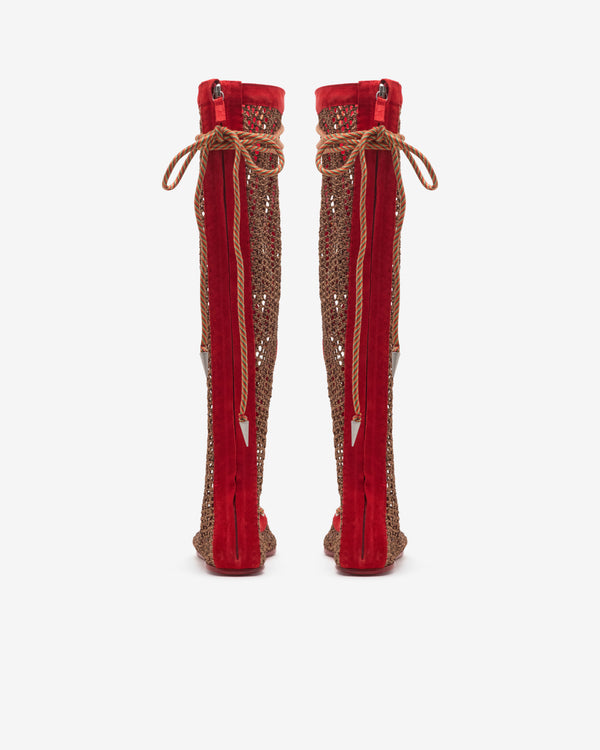 Kiko Kostadinov - Women's Reticella Knee High Boot - (Red)