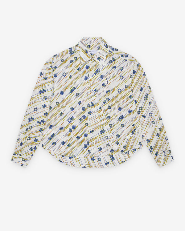 Kiko Kostadinov  - Men's Ohne K-Dart Shirt - (Floral Brush)