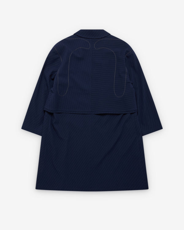 Kiko Kostadinov  - Men's Euri K-Shoulder Coat - (Abyss Black)