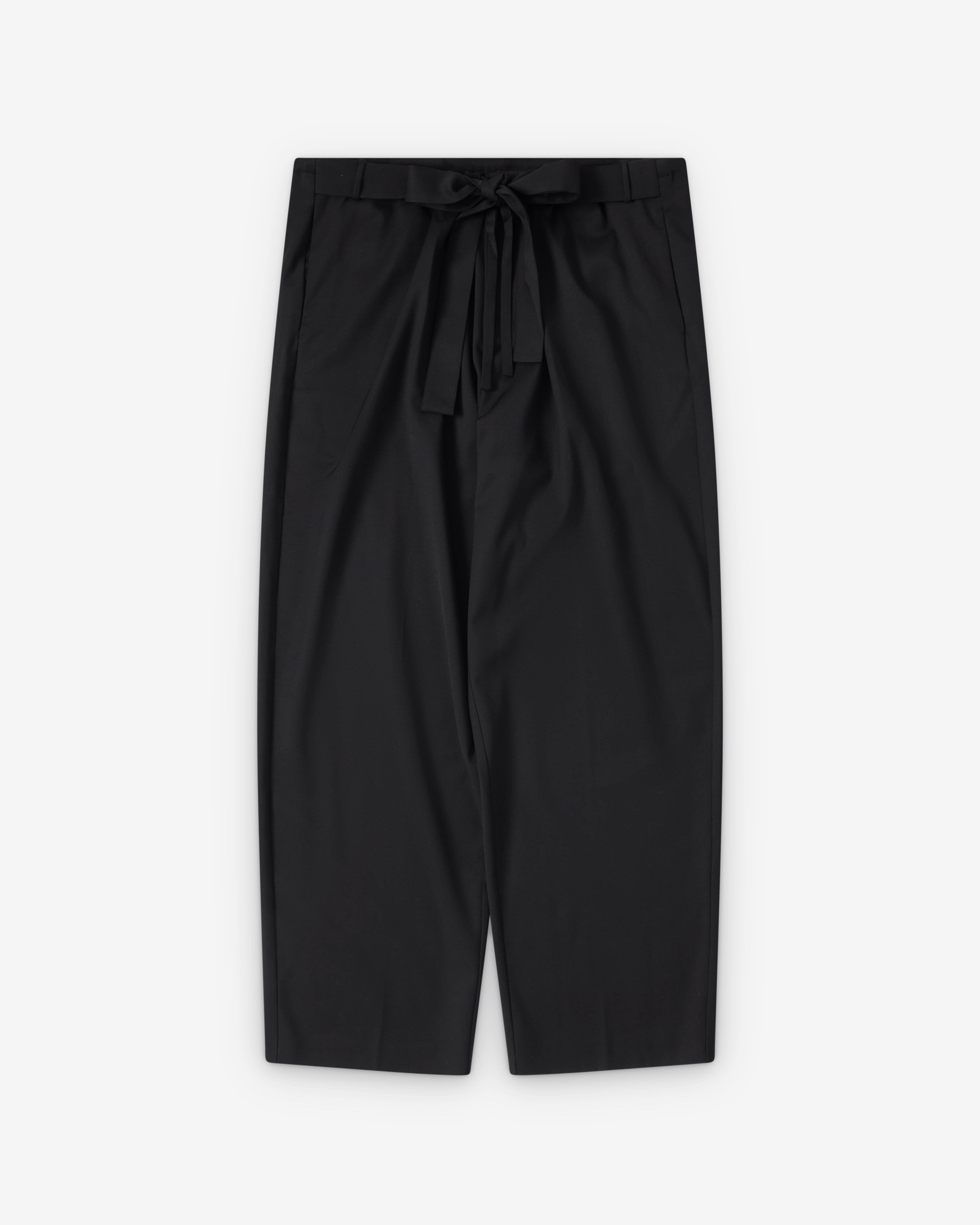 Kiko Kostadinov : Men's Laan Gathered Trousers (Crow Black
