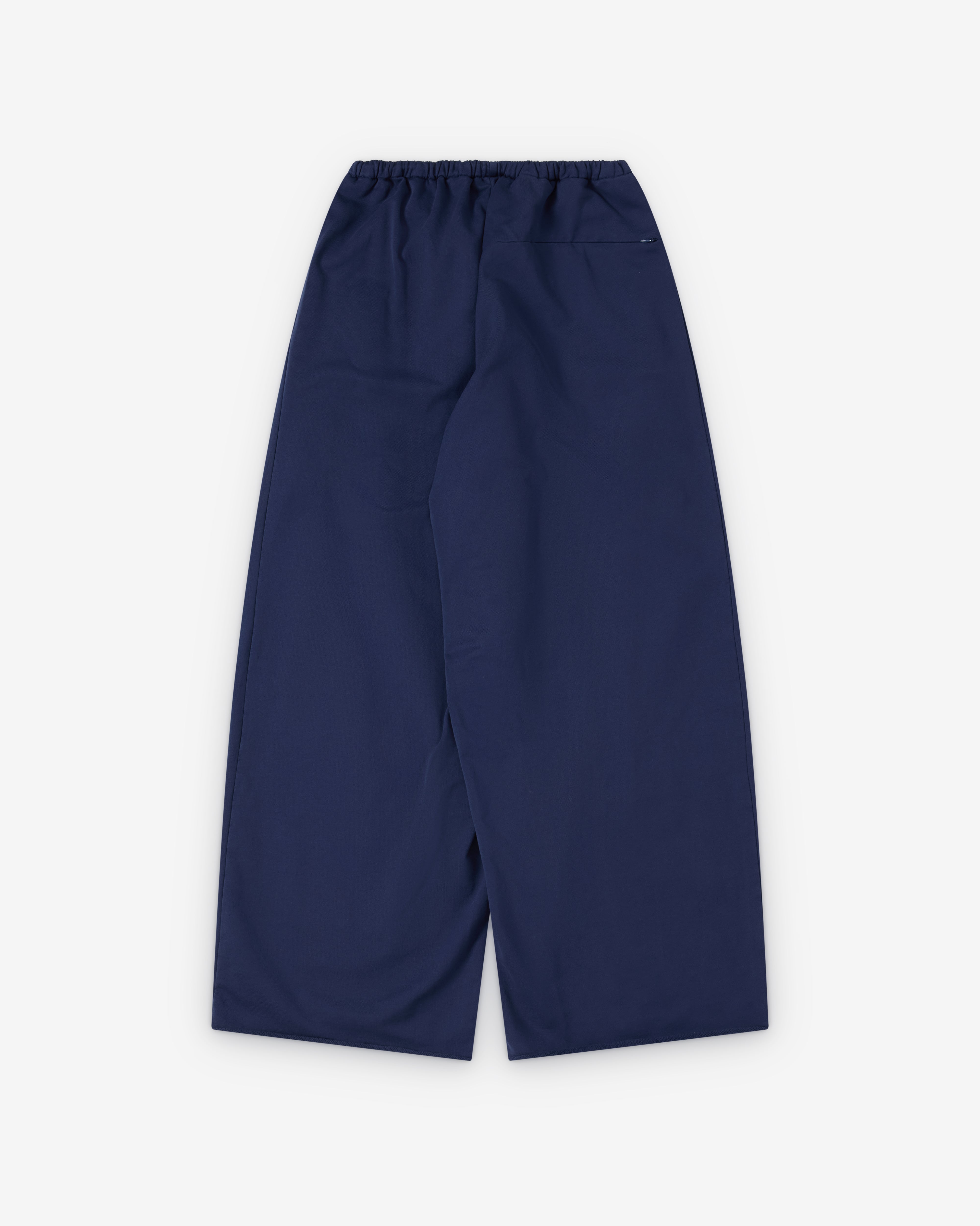 Kiko Kostadinov : Men's Veleka Wide Trousers (Marine Blue) | Dover