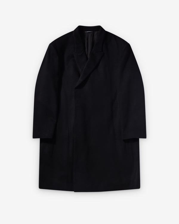 Kiko Kostadinov  - Men's Epelde Overcoat - (Deep Black)