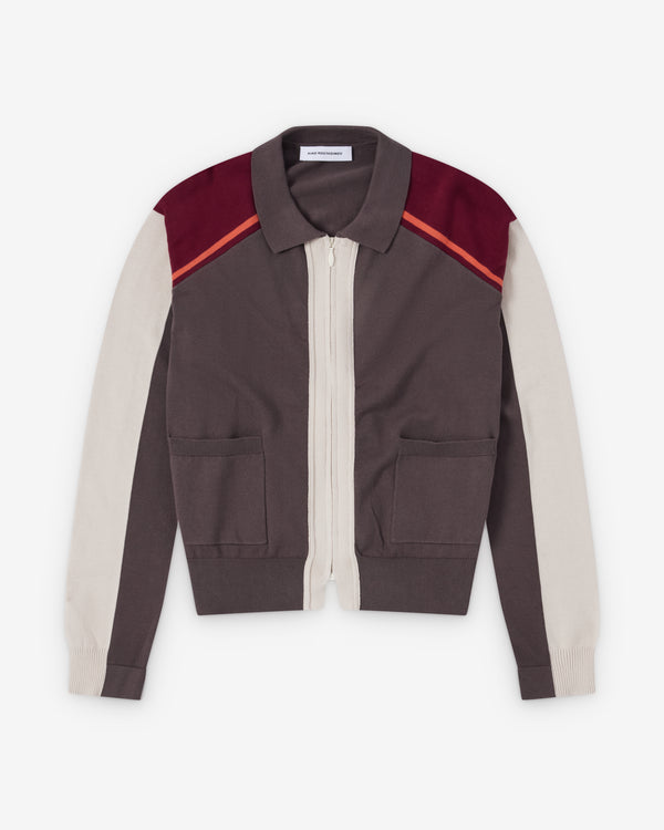 Kiko Kostadinov  - Men's Munno Knit Cardigan - (Slate Grey)