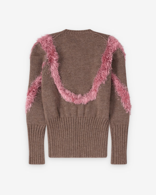 Kiko Kostadinov  - Women's Macaw Jumper - (Dove Brown)
