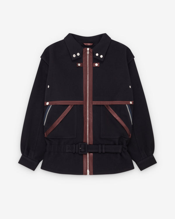 Kiko Kostadinov  - Women's Heron Belted Jacket - (Midnight Blue)