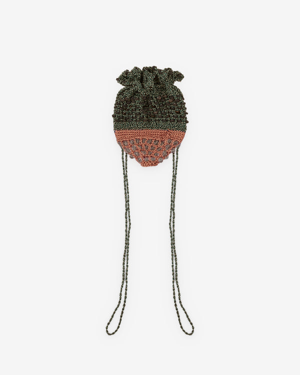 Kiko Kostadinov  - Women's Gannet Crochet Pouch - (Blue Snake/Gold)