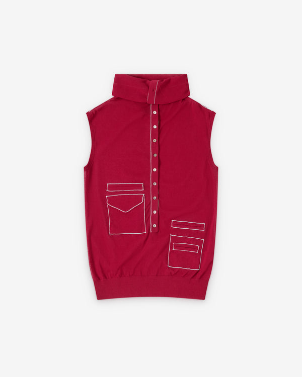 Kiko Kostadinov  - Women's Kreiner Knit Rollneck - (Claret)