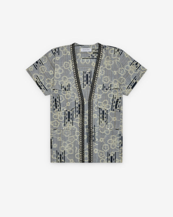 Kiko Kostadinov - Men's Hatha Panelled Shirt - (Lagoon)