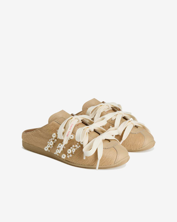 adidas x Simone Rocha women's Japan Slip-On in Magic Beige/Chalk White, view 3