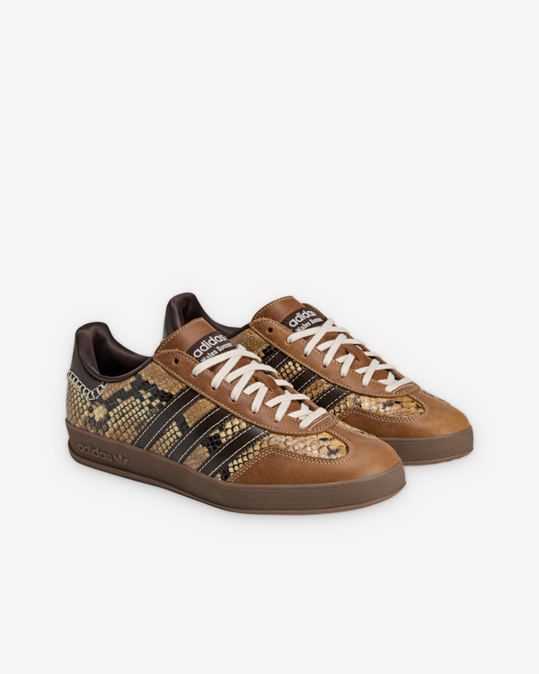 Adidas - Men's Wales Bonner Gazelle Snake - (Dark Brown/Wonder White)