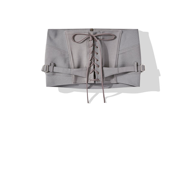 KNWLS - Women's Lethal Mini Skirt - (Grey)
