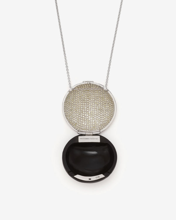 Kiko Kostadinov -  Patcharavipa The Birth Black Pavé Necklace - (Silver)