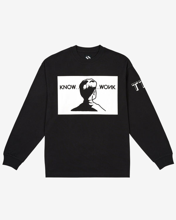 The Trilogy Tapes - Men's Know Wonk Longsleeve - (Black)