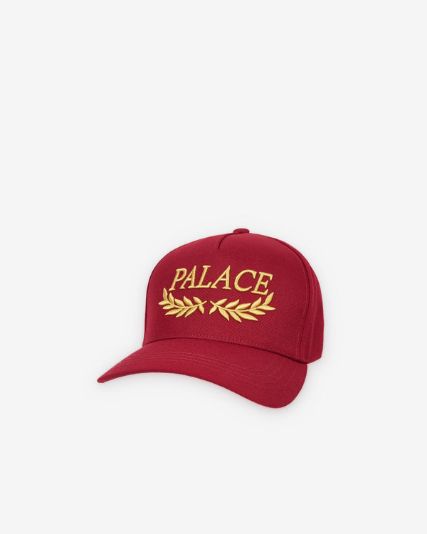 Palace - Men's Laurel P Frame 5-Panel Snapback - (Red)