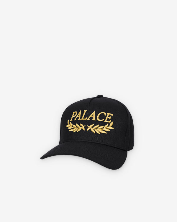 Palace - Men's Laurel P Frame 5-Panel Snapback - (Black)