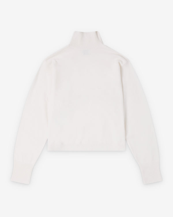 Le Kasha  - Women's Mock Neck Sweater - (White)