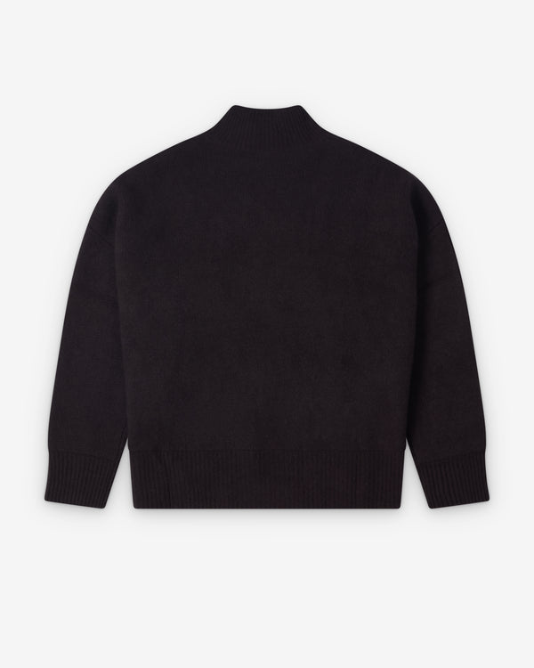 Le Kasha  - Women's Mock Neck Sweater - (Prune)