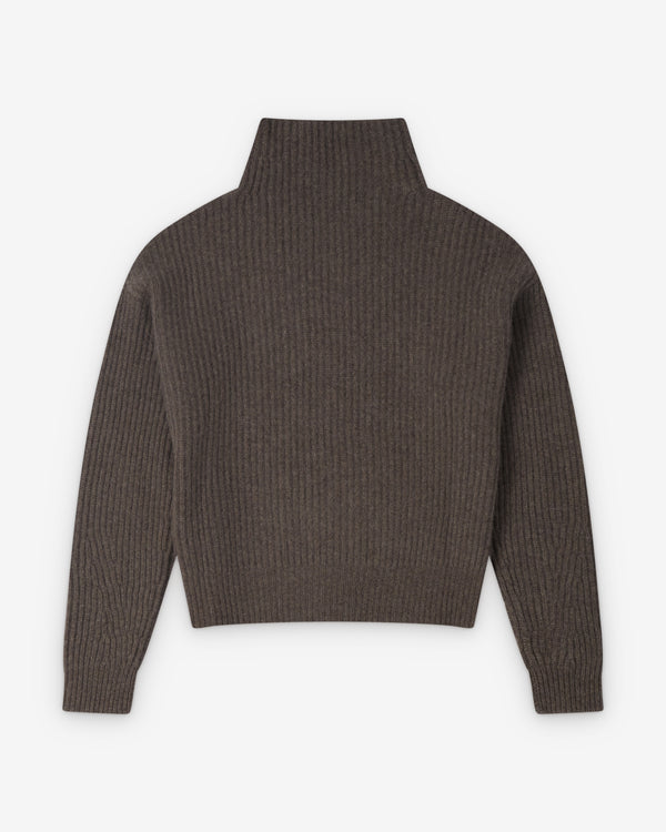 Le Kasha  - Women's High Neck Sweater - (Olive)