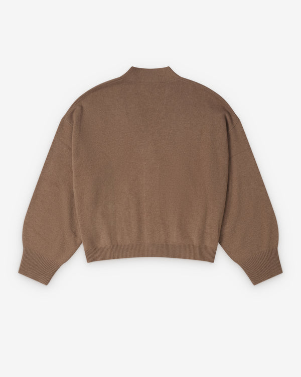 Le Kasha  - Women's Cardigan With Pockets - (Camel)