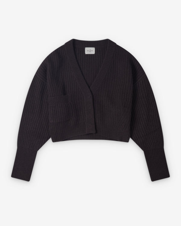 Le Kasha  - Women's Short Cardigan - (Prune)