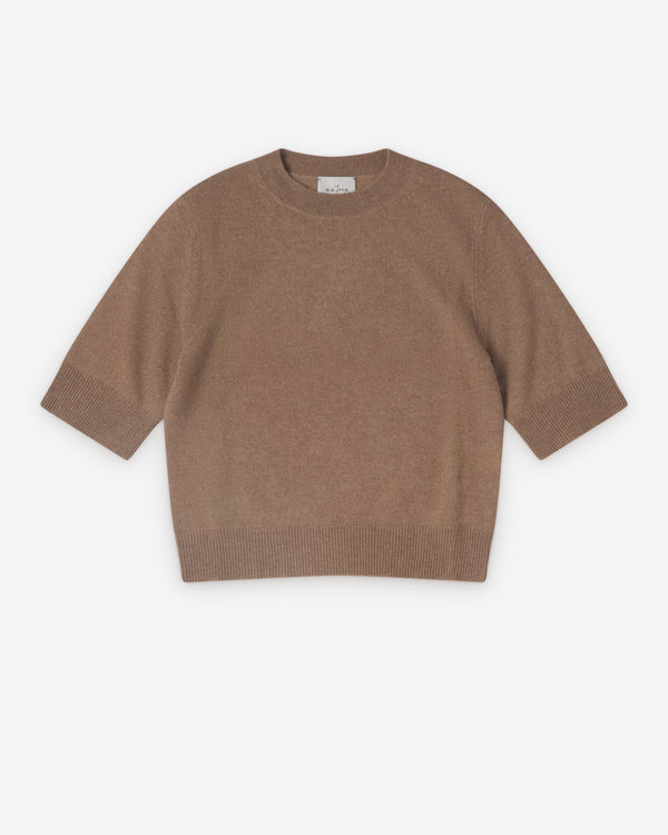 Le Kasha  - Women's Short Sleeve Sweater - (Camel)