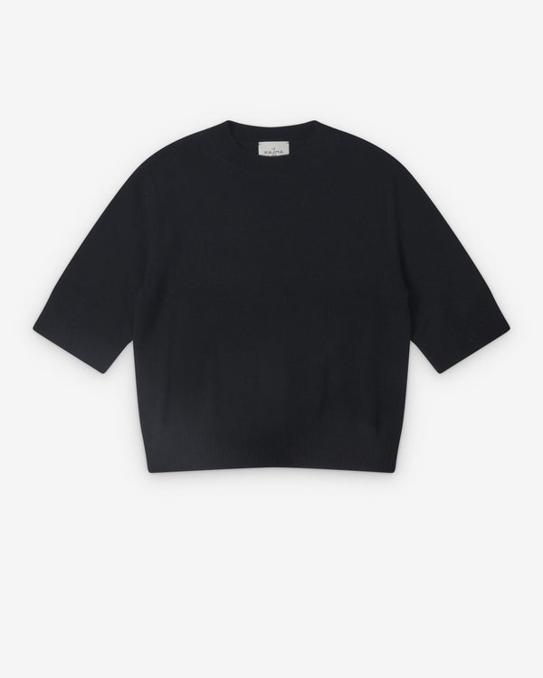 Le Kasha  - Women's Short Sleeve Sweater - (Black)