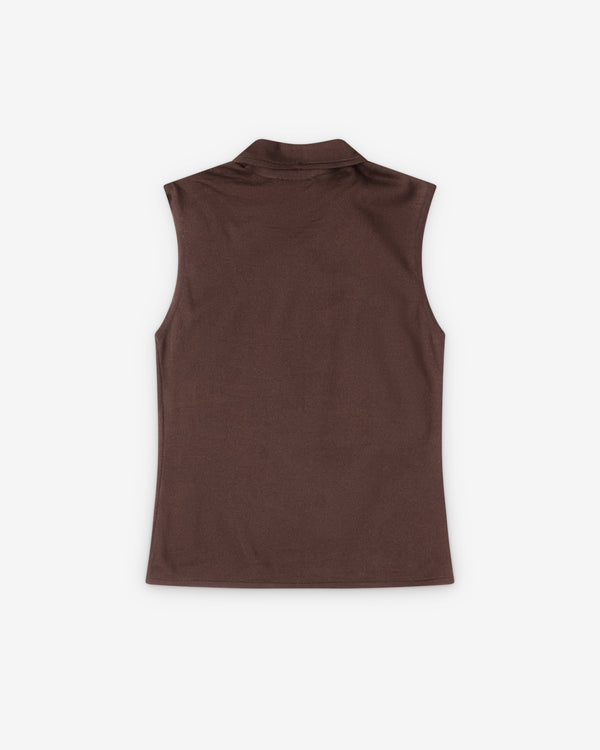 Lemaire  - Women's Asymmetrical Vest - (Acajou)