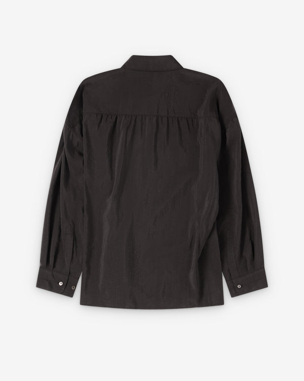 Lemaire  - Women's Straight Collar Twisted Shirt - (Licorice)