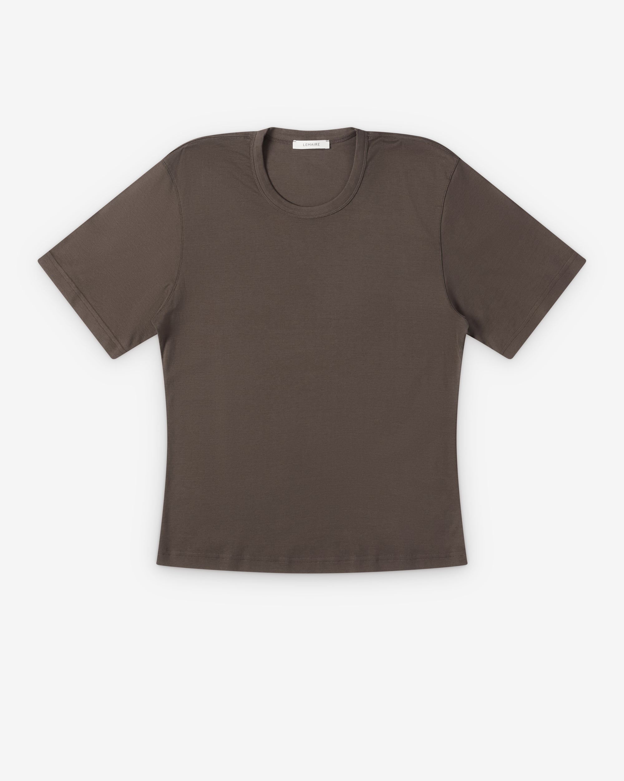 Lemaire - Women's Rib T-Shirt - (Carob) view 1, Click to Zoom in