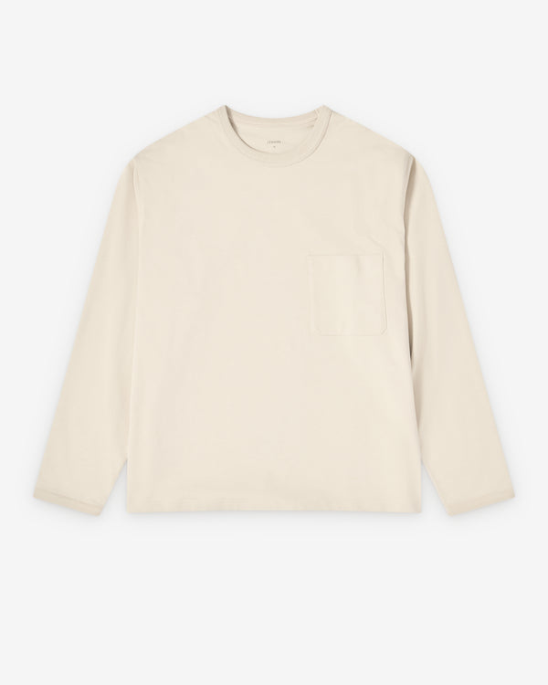 Lemaire  -  Rib Long Sleeve Top - (Light Cream)