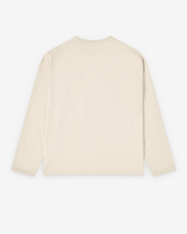Lemaire  -  Rib Long Sleeve Top - (Light Cream)