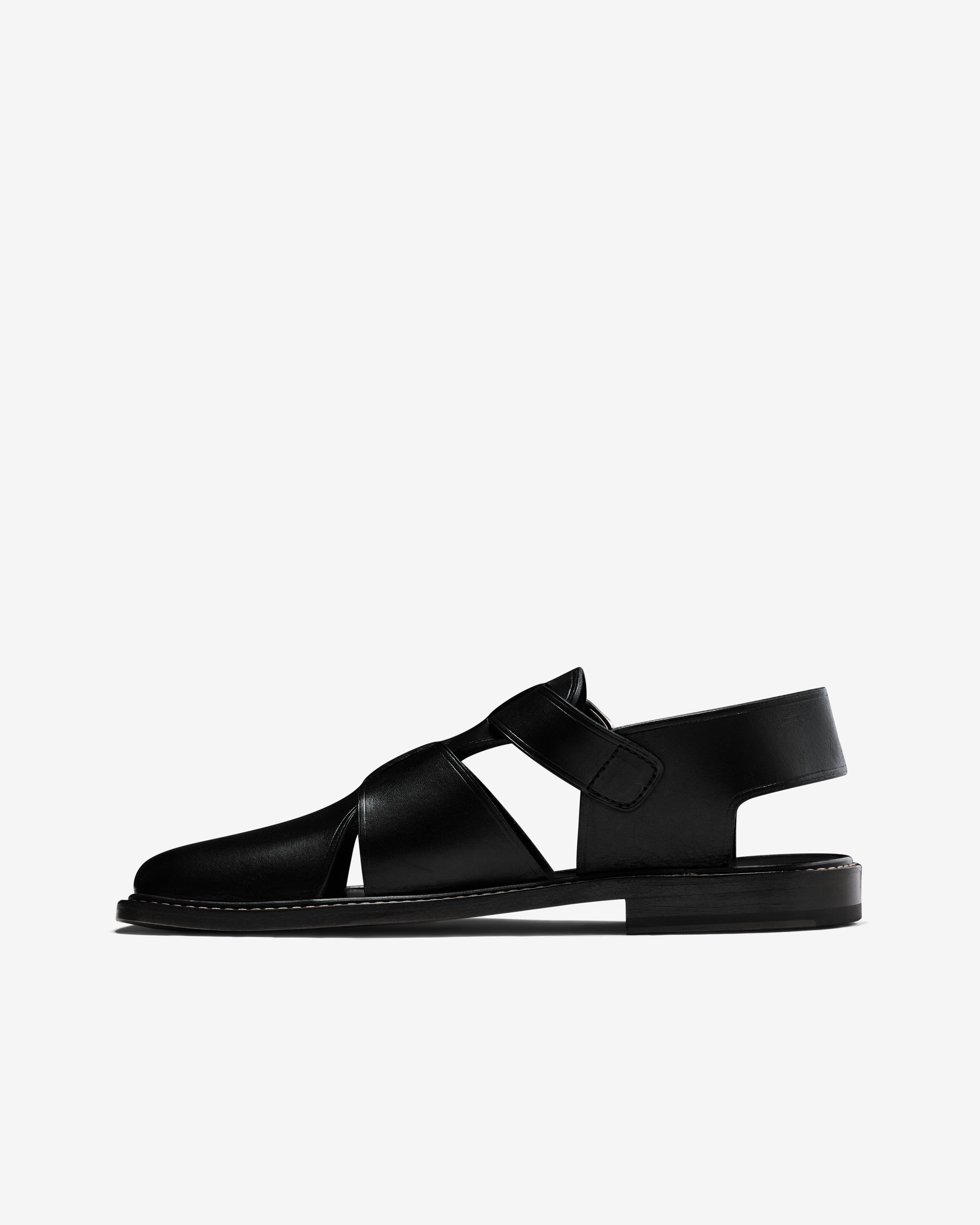 Lemaire: Men's Fisherman Sandals (Black) | Dover Street Market London