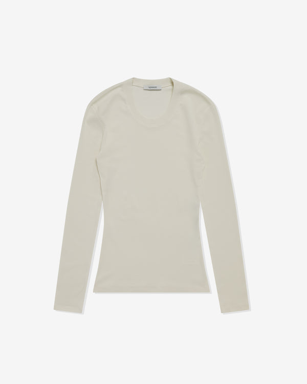 Lemaire - Women's Rib Long Sleeve T-Shirt - (Off White)