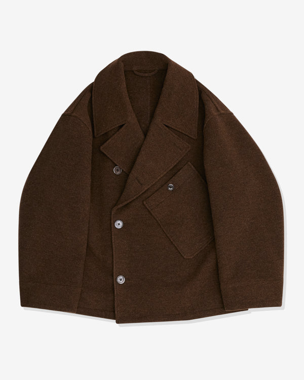 Lemaire - Men's Dispatch Peacoat - (Brown Chine)