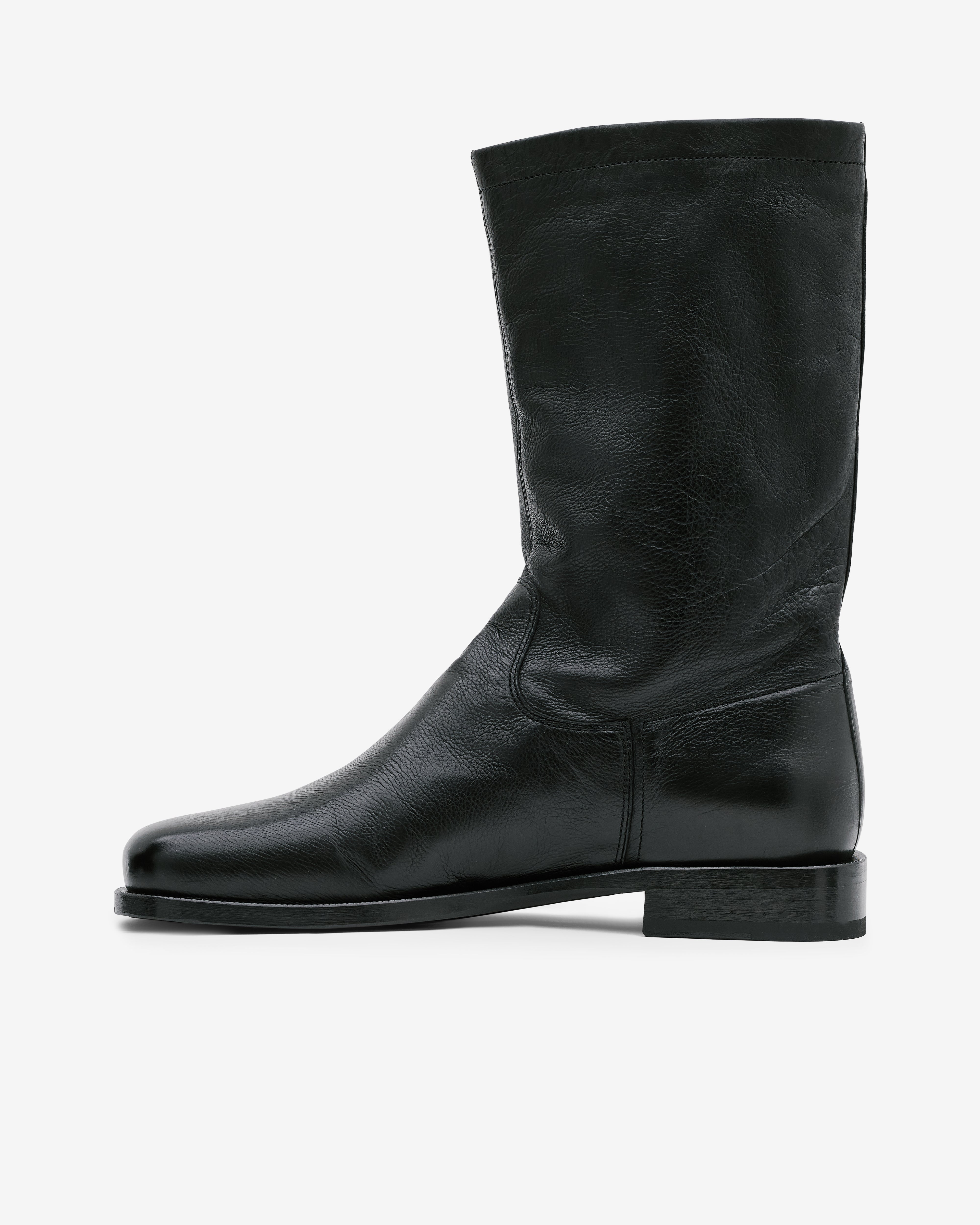 Lemaire: Men's Soft Workwear Boots (Black) | DSML E-SHOP