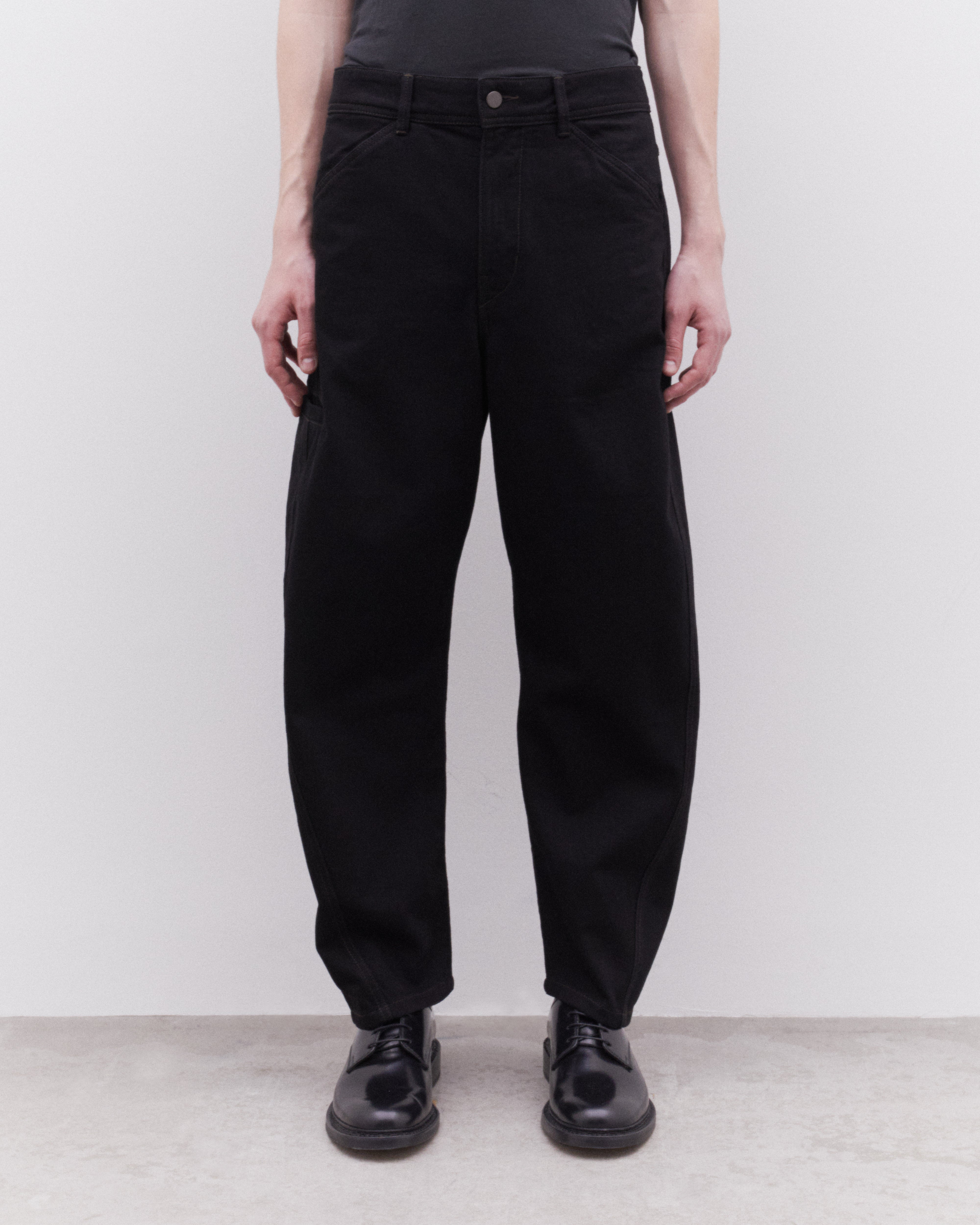 美品 LEMAIRE TWISTED WORKWEAR PANTS Lemaire: Men's Twisted Workwear Pants (Black) | DSML E-SHOP