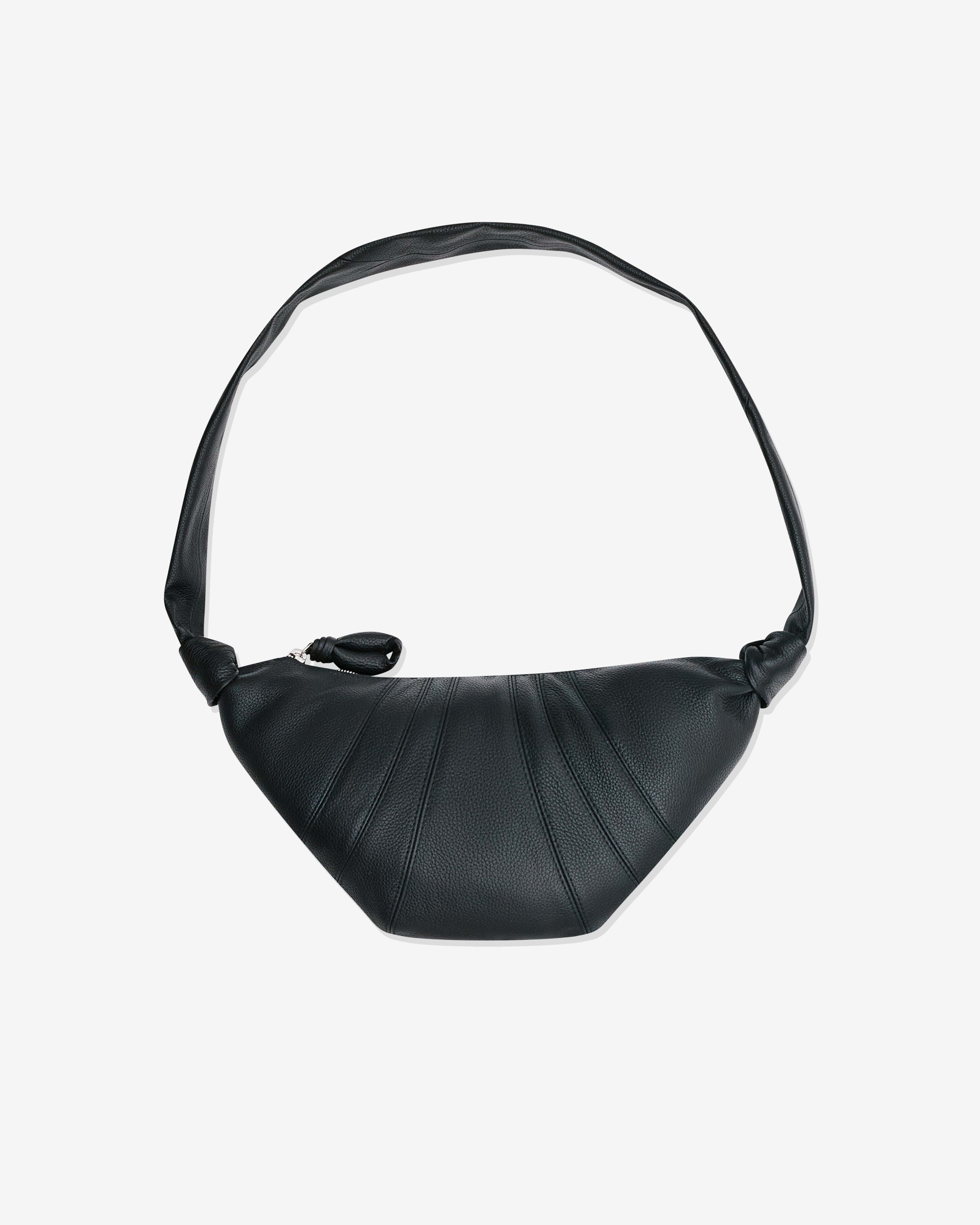 Lemaire: Women's Small Grained Leather Croissant Bag (Black