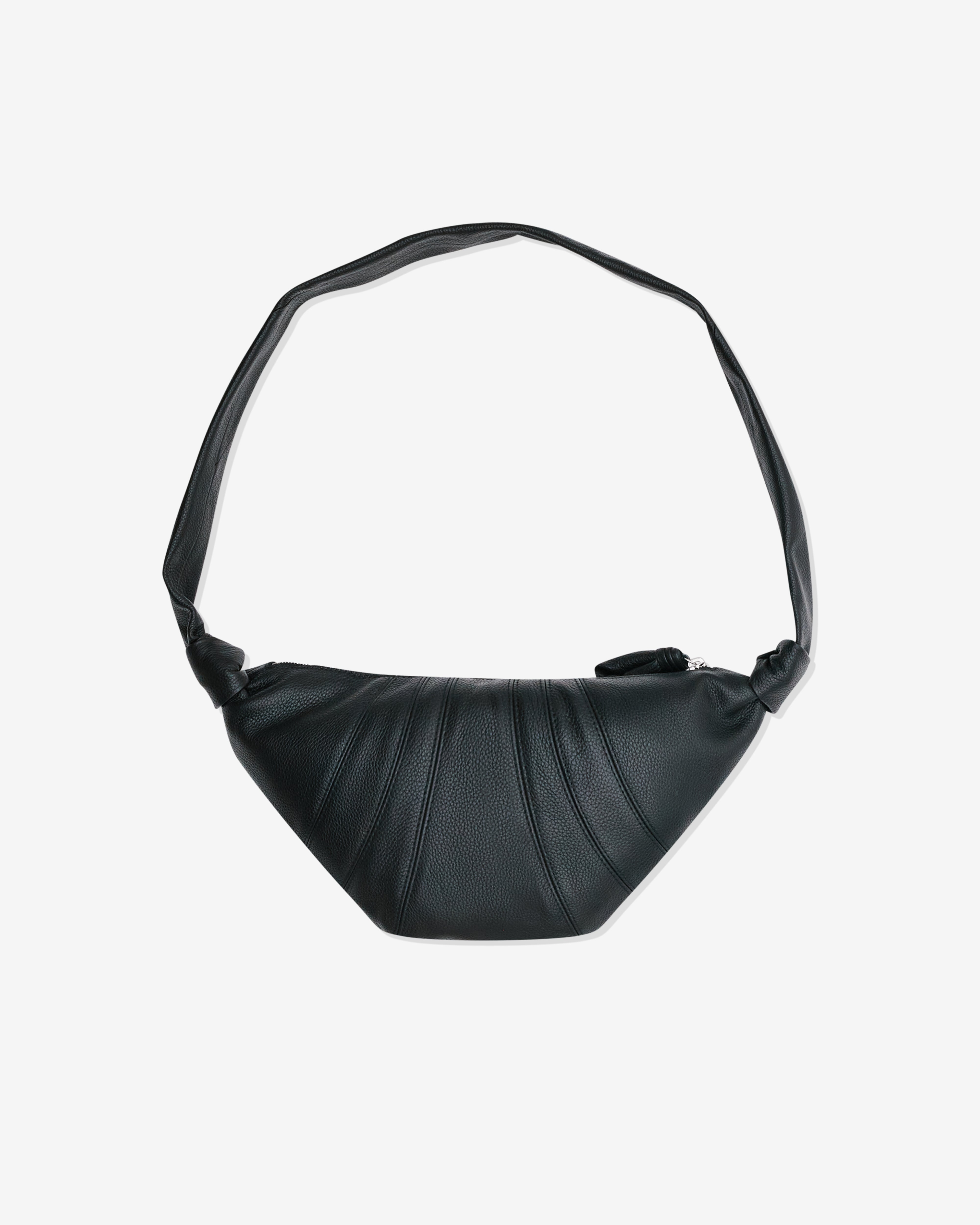 Lemaire: Women's Small Grained Leather Croissant Bag (Black