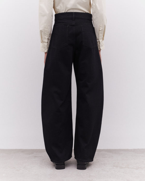 Lemaire - Women’s High Waisted Curved Pants - (Black)