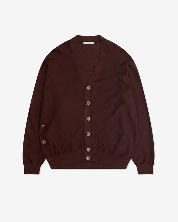 Lemaire - Women's Relaxed Twisted Cardigan - (Burgundy)