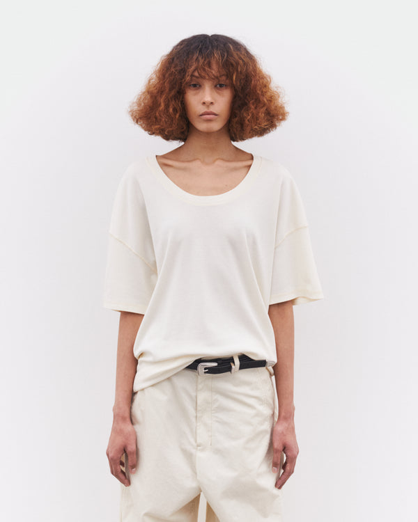 Lemaire - Women’s Rib T-Shirt - (Off White)