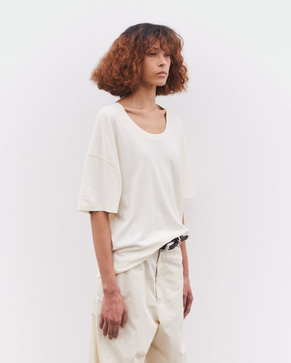 Lemaire - Women’s Rib T-Shirt - (Off White)