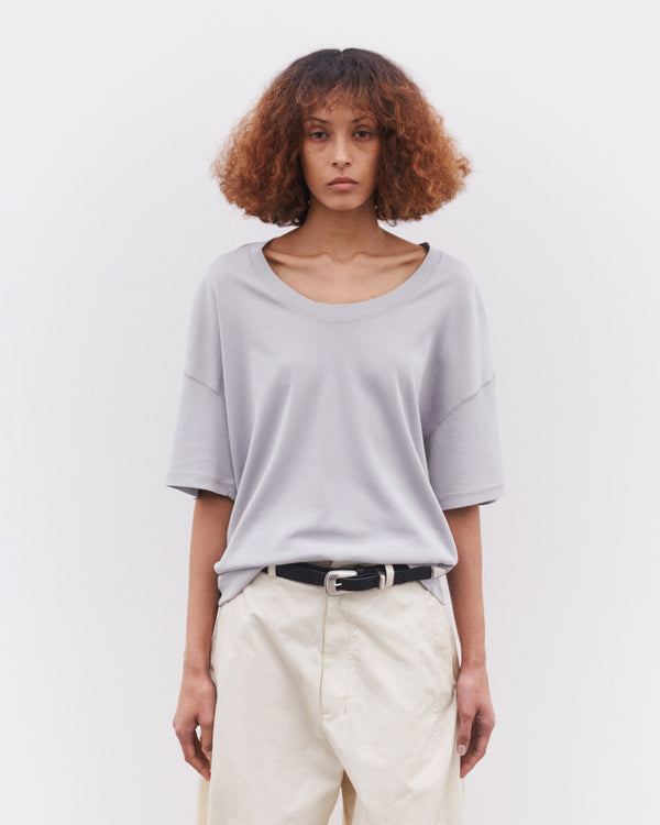 Lemaire - Women’s Rib T-Shirt - (Blue/Grey)