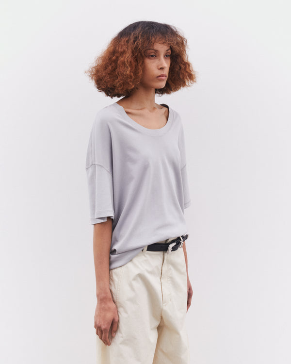 Lemaire - Women’s Rib T-Shirt - (Blue/Grey)