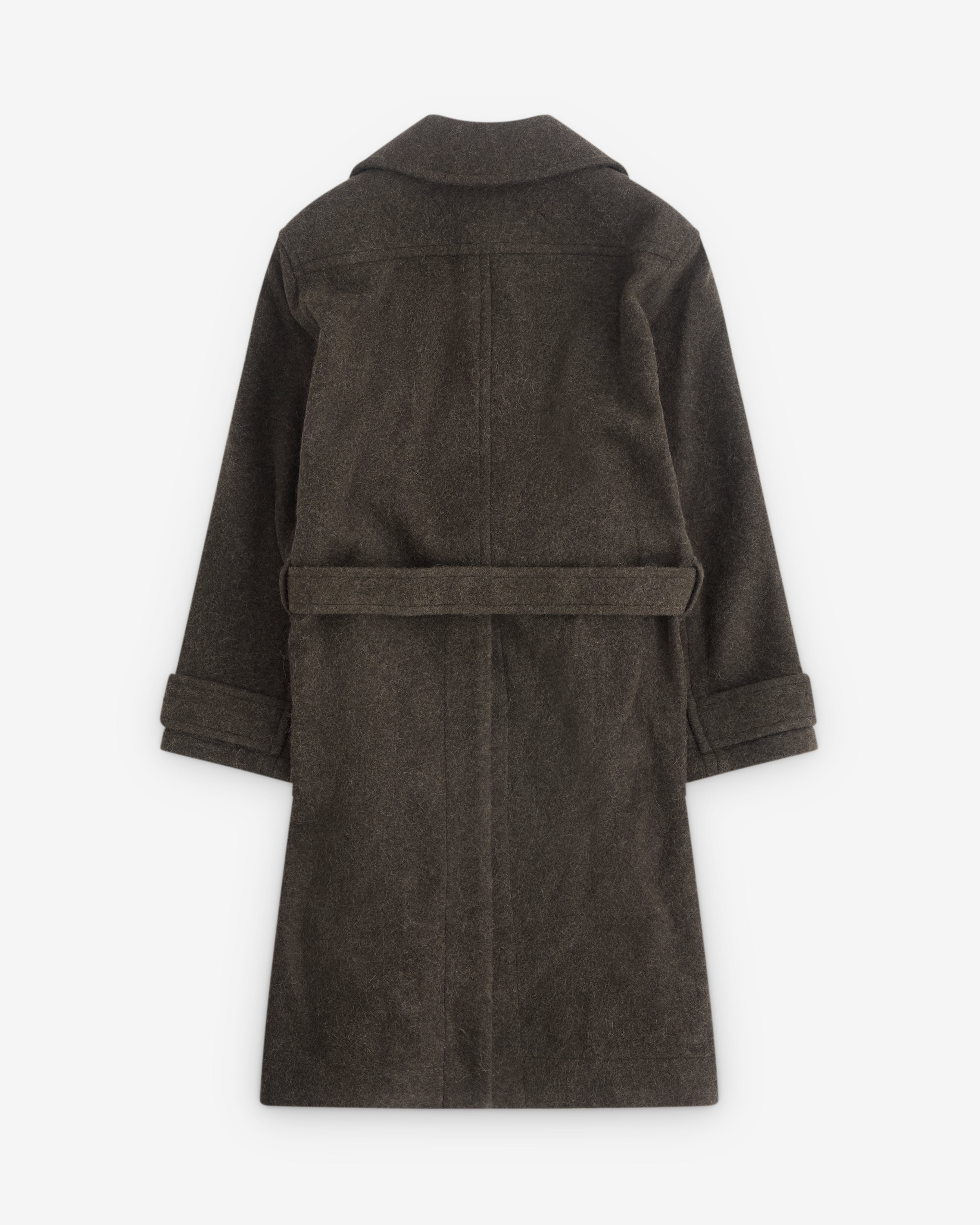 Lemaire: Men's Soft Coat (Dark Khaki) | DSML E-SHOP