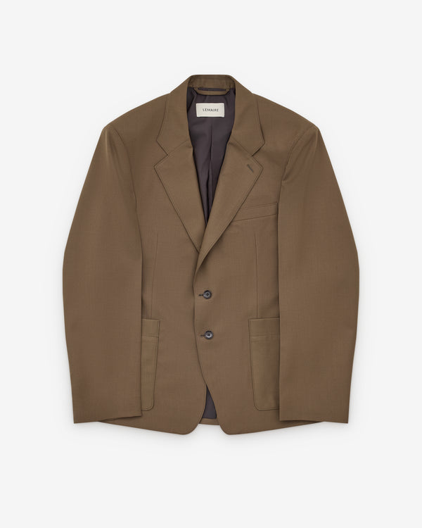 Lemaire - Men’s Tailored Single Breasted Jacket - (Taupe Melange)