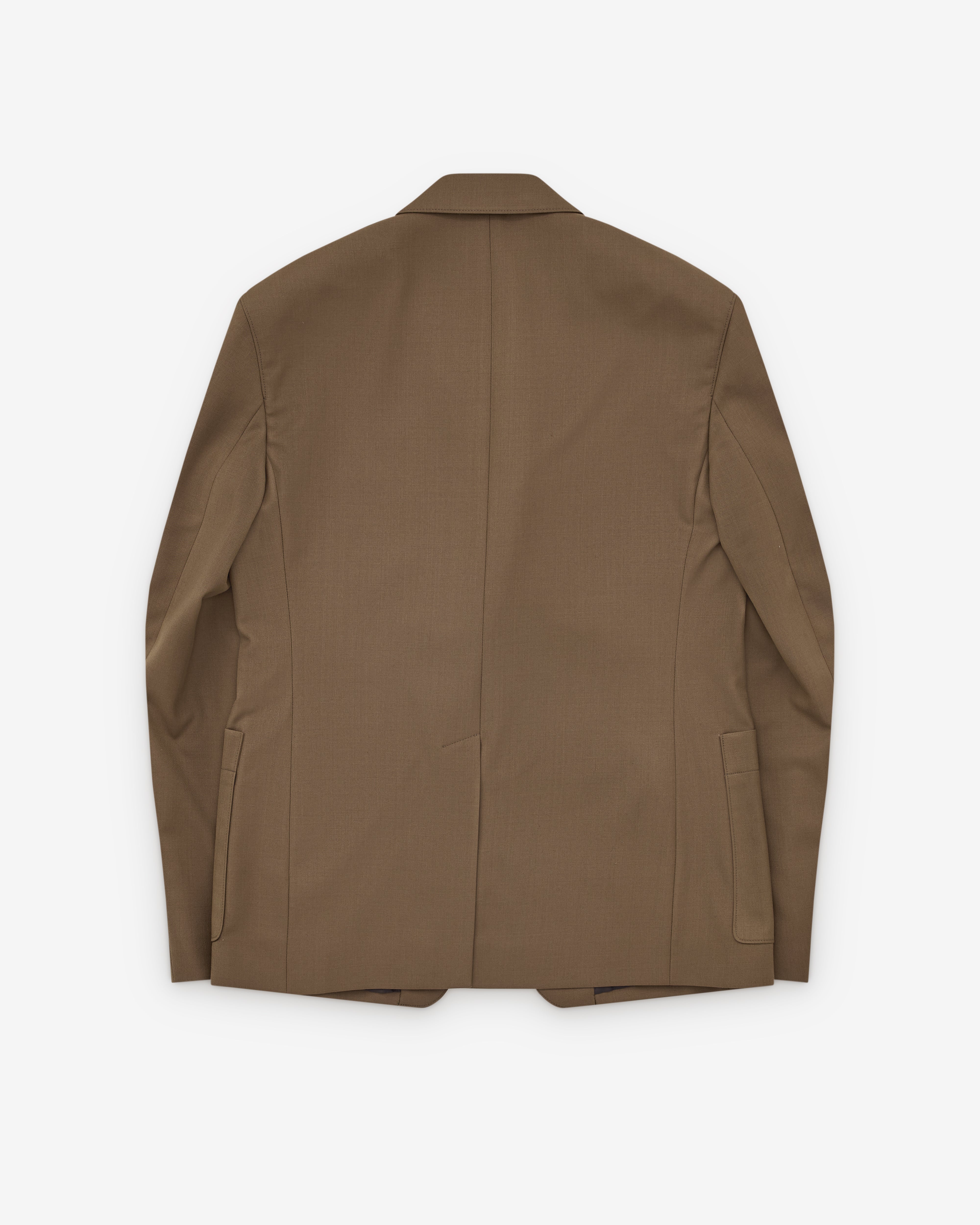 Lemaire: Men's Tailored Single Breasted Jacket (Taupe Melange