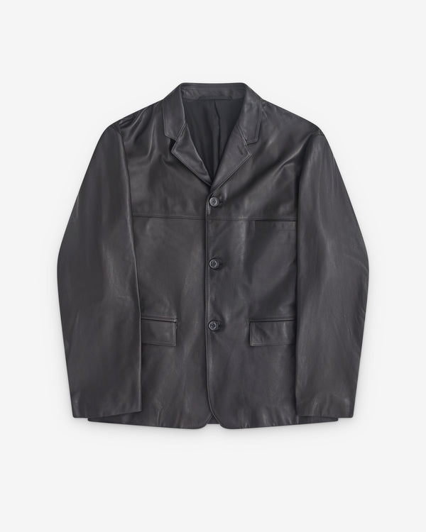 Lemaire - Men’s Leather SB Jacket - (Black)