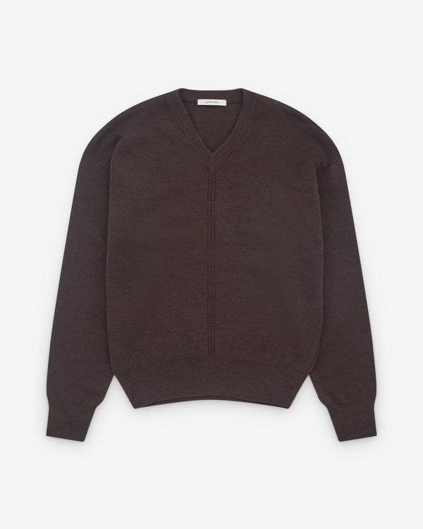 Lemaire - Men’s V Neck Sweater - (Brown)